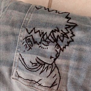 my hero academia diy Jeans